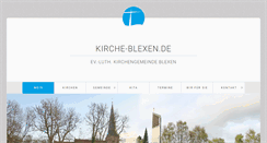 Desktop Screenshot of kirche-blexen.de