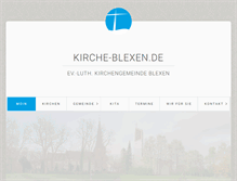 Tablet Screenshot of kirche-blexen.de